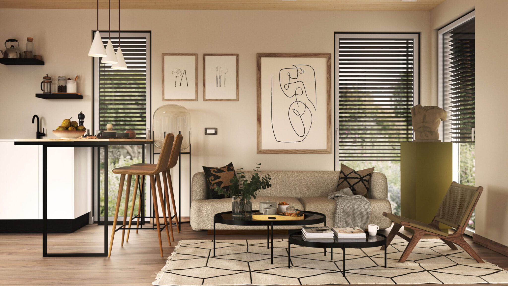 Aster Domo 2 Bedroom interior — view 1