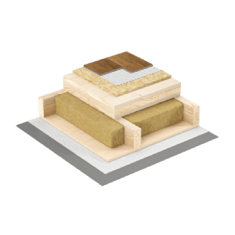 Floor assembly diagram for Aster Domo 1 Bedroom